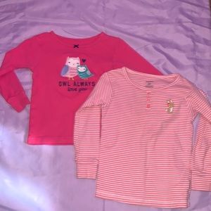 2T Carter’s Pj tops long sleeve